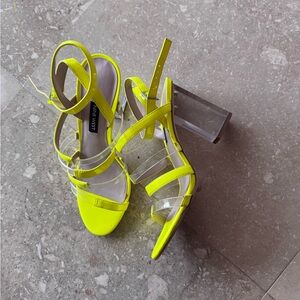 Steve Madden Neon Yellow Women's Heels